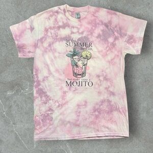 Let The Summer Be Gin Tie Dye Tee Shirt